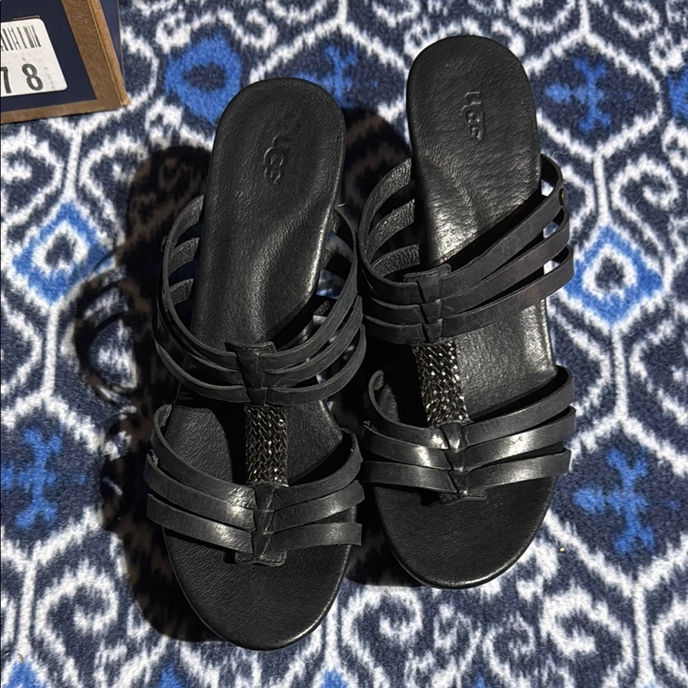 UGG Black Wedge